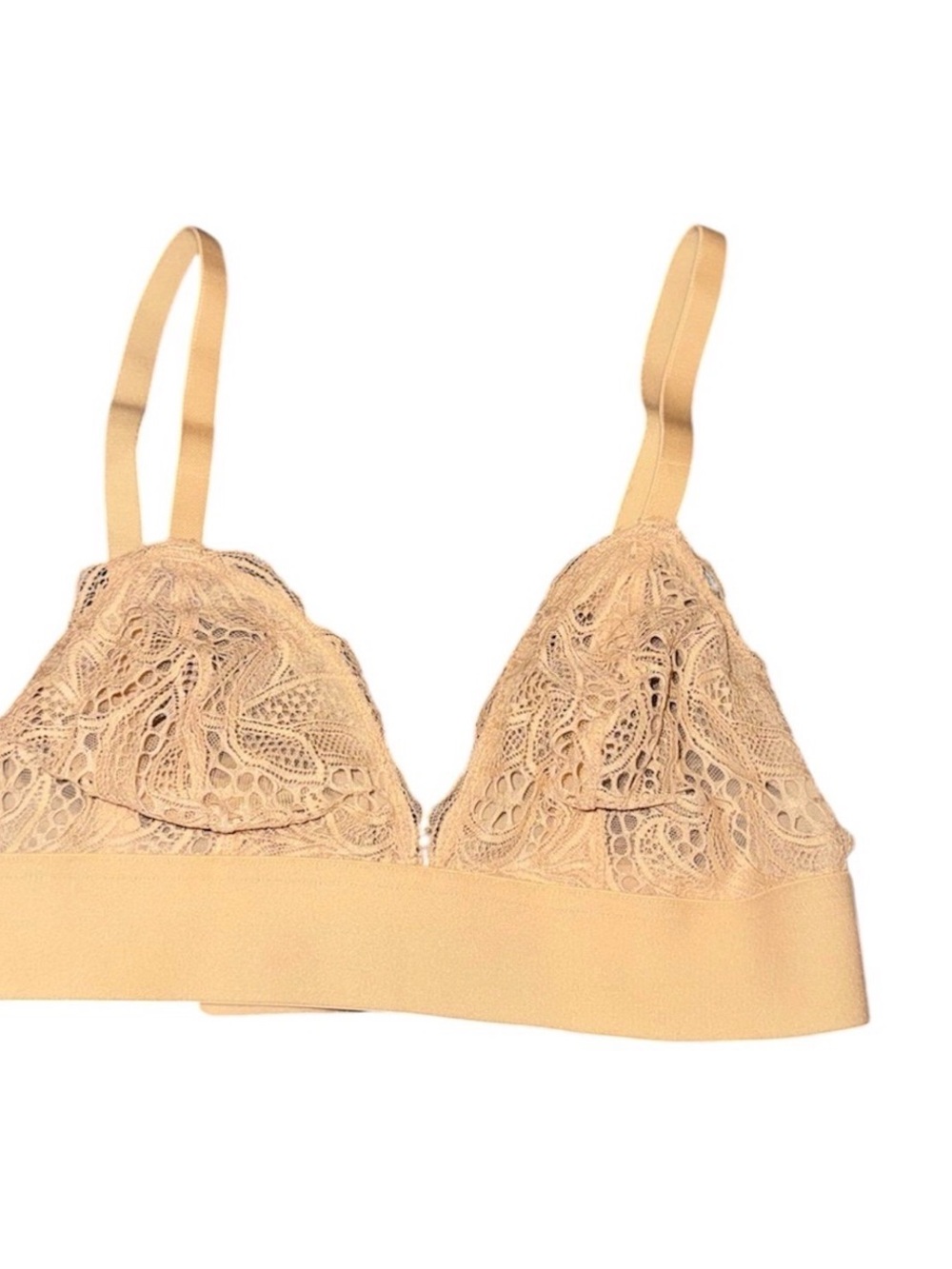 Lively Lace Triangle Bralette in Nude - Women's Intimates